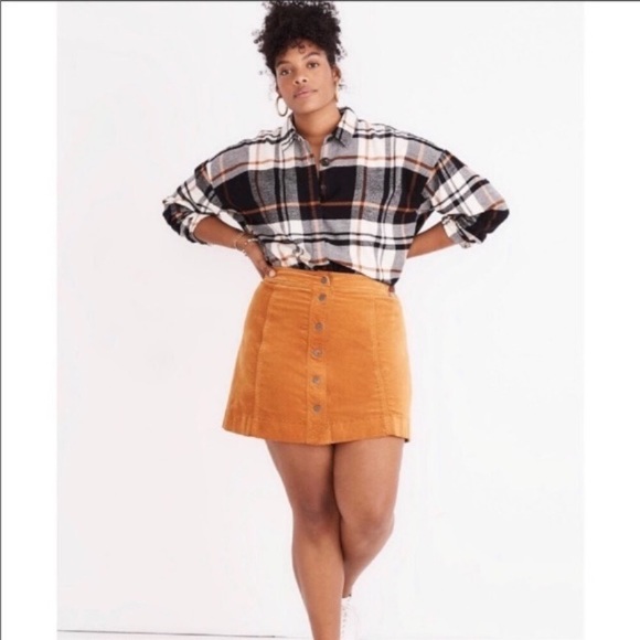 Madewell Dresses & Skirts - Madewell Velvet A-Line Skirt